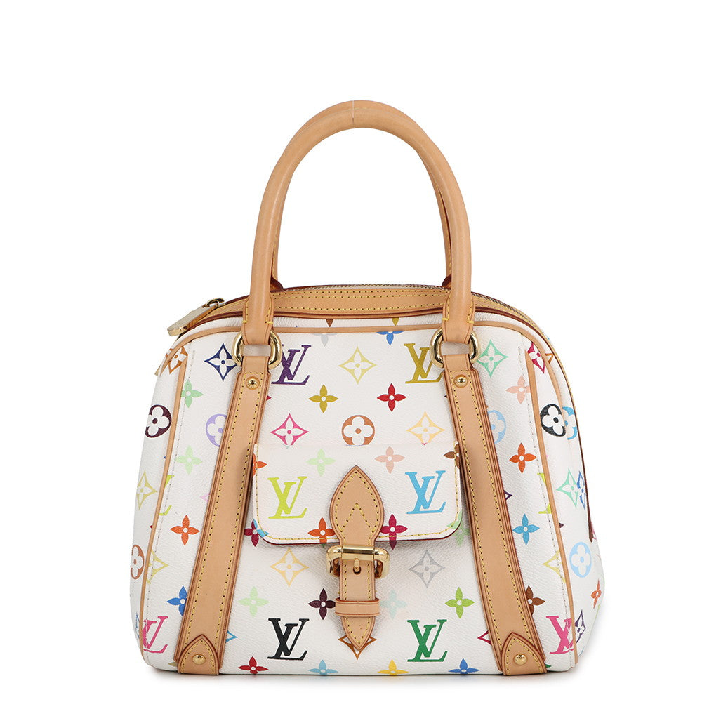 LOUIS VUITTON Priscilla Blanc/MulticolorM40096 Monogram・Multicolor
