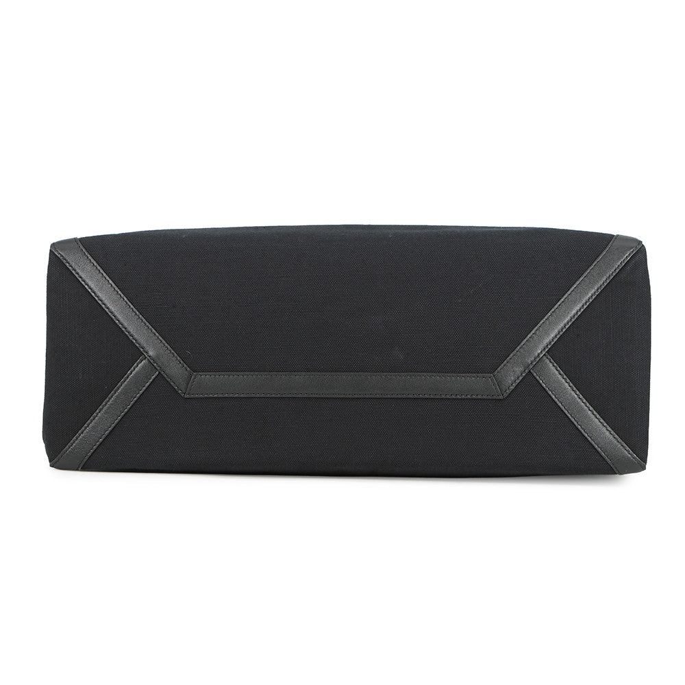 Valentino Garavani VLTN Tote Black Canvas Leather