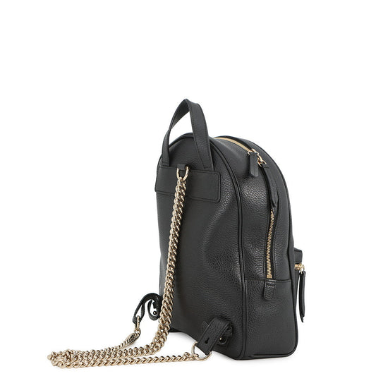 GUCCI Soho Interlocking G Backpack Black536192 Leather