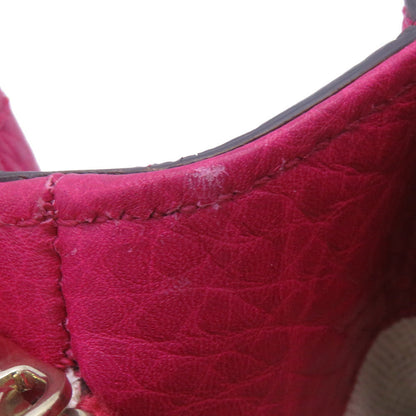 GUCCI Bamboo Shopper Medium Handbag Pink323660 Leather
