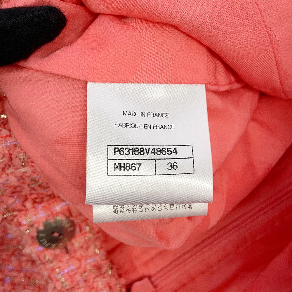 CHANEL Skirt Size 36 PinkP63188 Polyamide 47% Cotton 33% Polyester 12% Viscose 8%