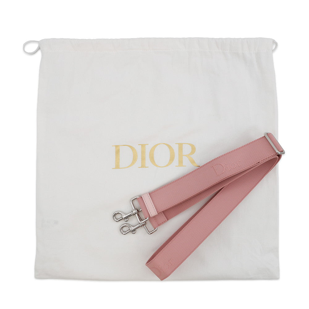 Dior Book Tote Book Cover Embroidery with Strap Bag PinkM1404PEHO Canvas Size Small