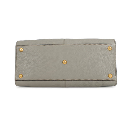 FENDI Peekaboo X-Lite Gray8BN310 Calf Leather Size regular