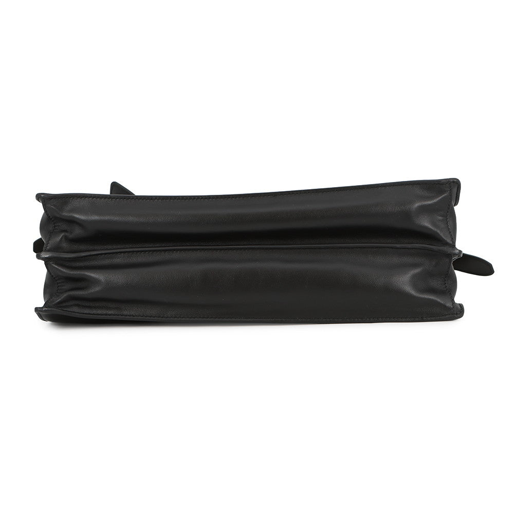 PRADA Soft Sound Large Leather Shoulder Bag Black1BD378 Leather Size Large