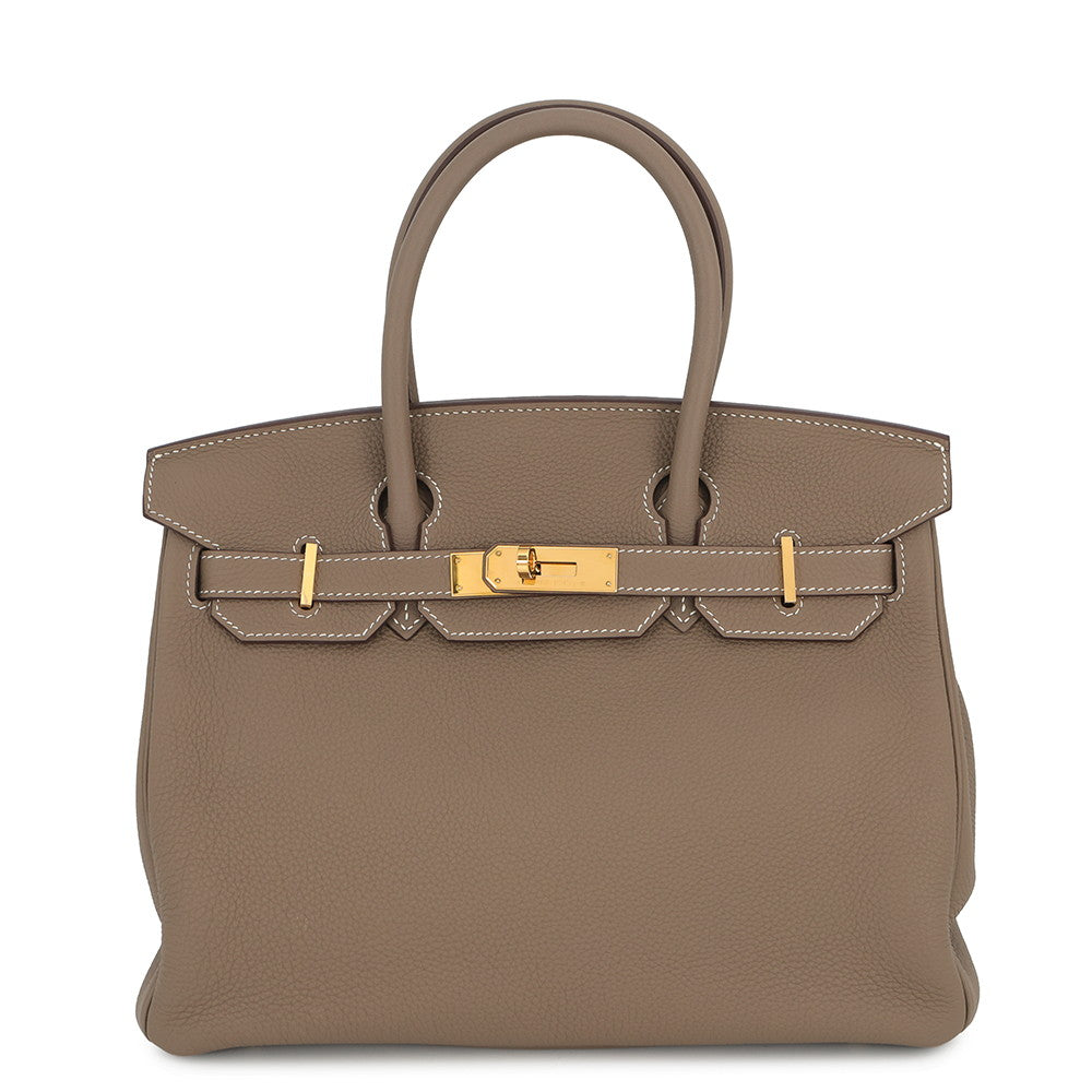 HERMES Birkin Etoupe Togo Leather Size 30