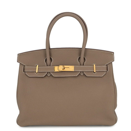 HERMES Birkin Etoupe Togo Leather Size 30