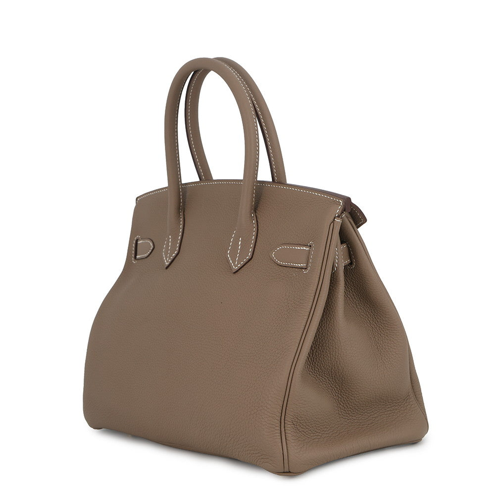 HERMES Birkin Etoupe Togo Leather Size 30