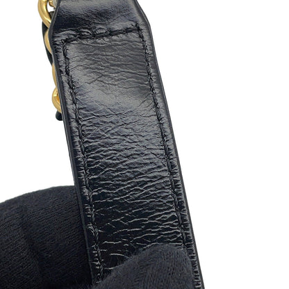 CHANEL Gabrielle de Chanel BlackA91810 Aged Calf Leather Size Small