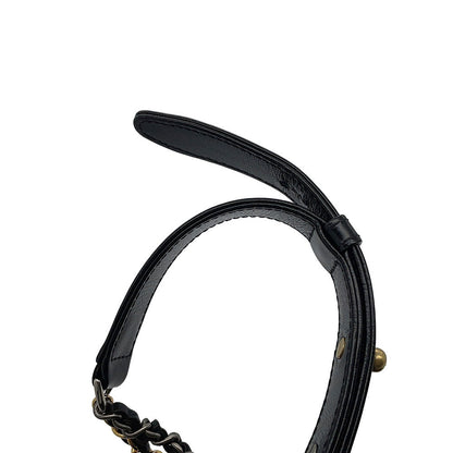 CHANEL Gabrielle de Chanel BlackA91810 Aged Calf Leather Size Small