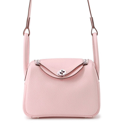HERMES Lindy Rose Sakura/Gripère Taurillon Clemence Size Mini