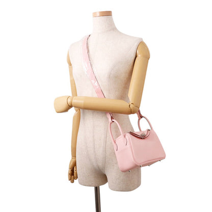 HERMES Lindy Rose Sakura/Gripère Taurillon Clemence Size Mini
