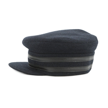 HERMES Cap Size 58 Navy Wool 100%