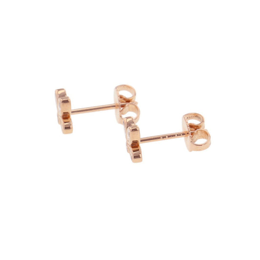 TIFFANY&Co. Fleur de Lis Earrings 18K Pink Gold