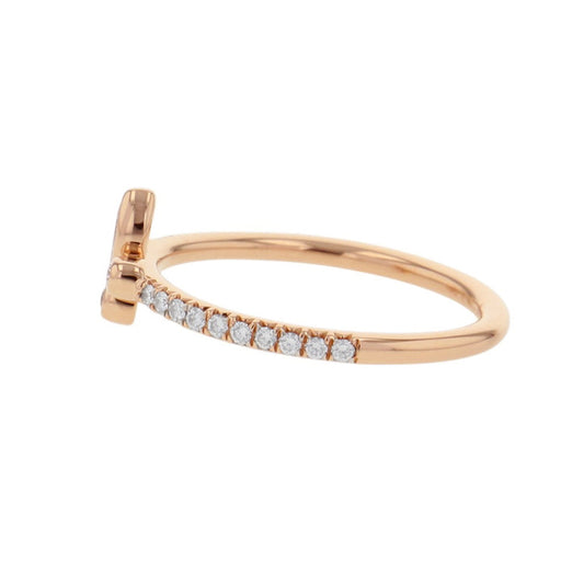 TIFFANY&Co. Fleur de Lis Ring Size Approximately No. 9 18K Pink Gold