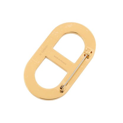 HERMES Chaine d'Ancre Brooch Etain Epsom Metal