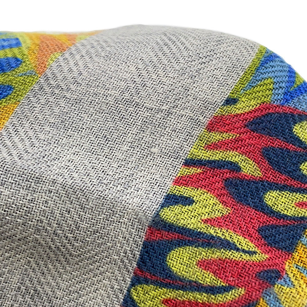 HERMES Scarf Carre Kyoto Marble Exlibris Size 90 Gris Cine/MulticolorH233842S Cashmere70% Silk30%