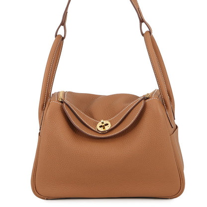 HERMES Lindy Gold Taurillon Clemence Size 26