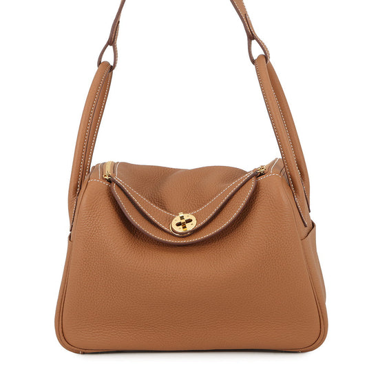 HERMES Lindy Gold Taurillon Clemence Size 26