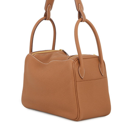 HERMES Lindy Gold Taurillon Clemence Size 26