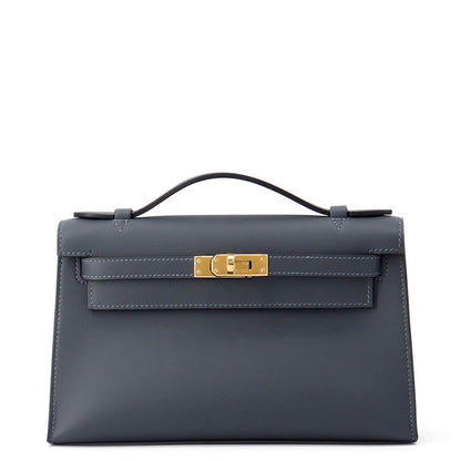 HERMES PochetteKelly Grimist Swift Leather