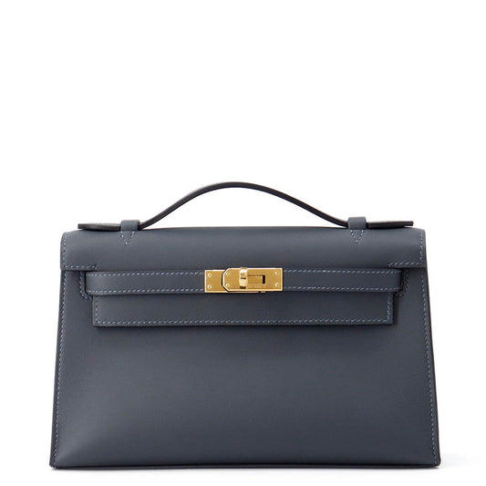 HERMES PochetteKelly Grimist Swift Leather