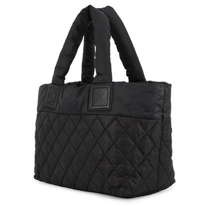 CHANEL Coco Cocoon Handbag BlackA48610 Nylon Size PM