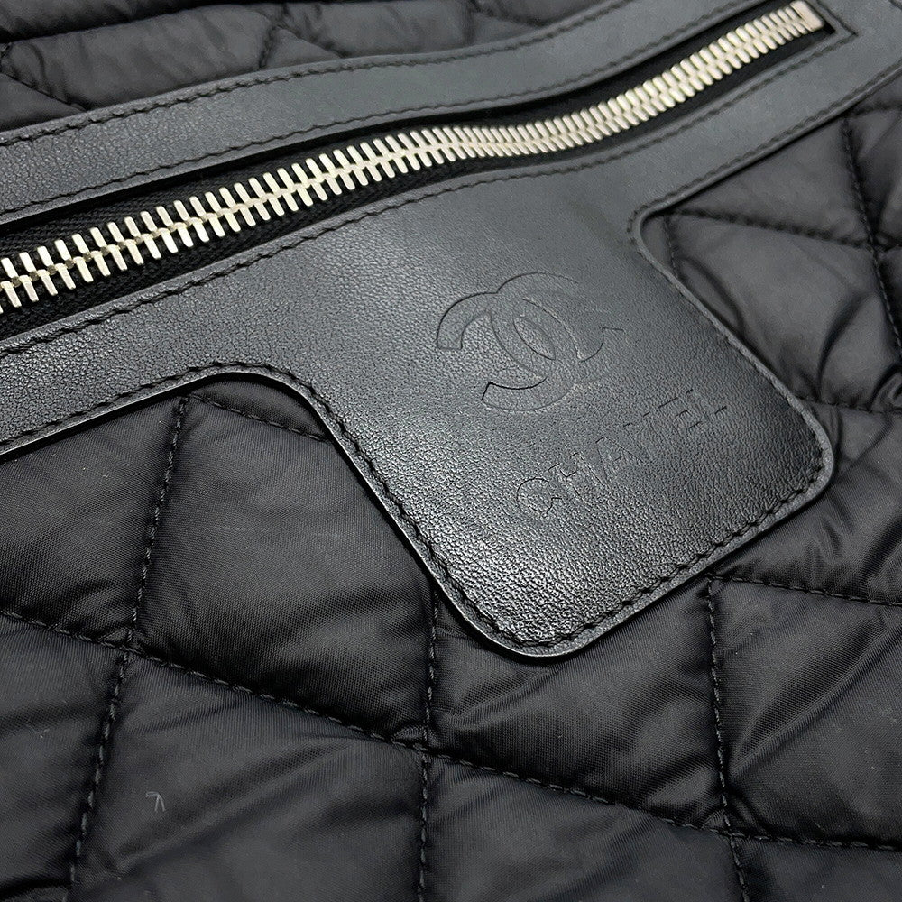 CHANEL Coco Cocoon Handbag BlackA48610 Nylon Size PM