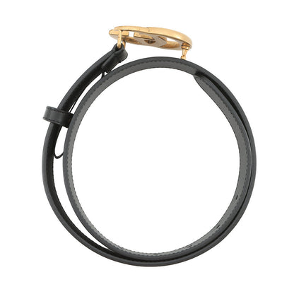 GUCCI Double G Belt Size 70 Black414516 Leather