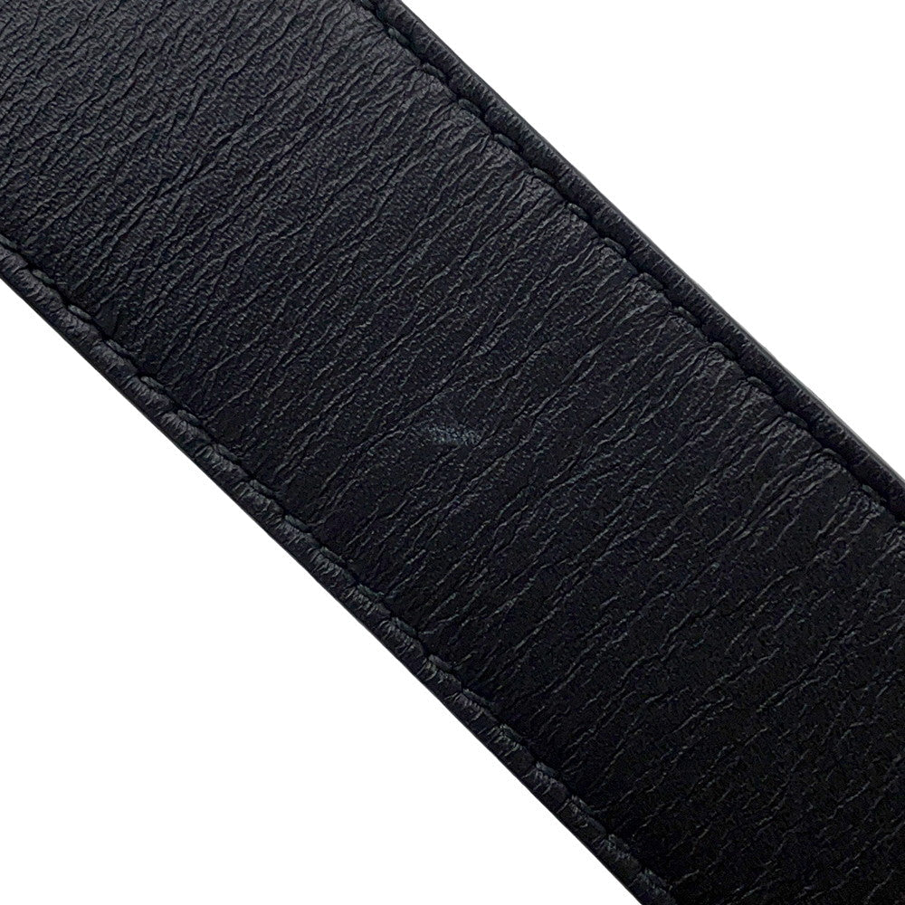 GUCCI Double G Belt Size 70 Black414516 Leather