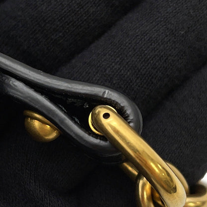 GUCCI GG Marmont Shoulder Bag Black/Beige446744 Leather Size Small