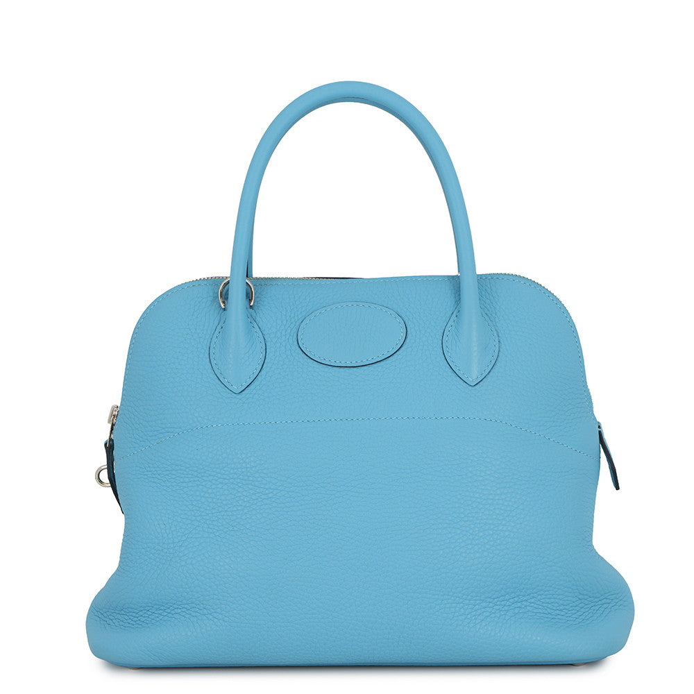 HERMES Bolide Bleu du Nord Taurillon Clemence Size 31