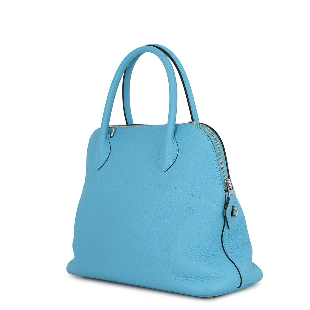 HERMES Bolide Bleu du Nord Taurillon Clemence Size 31