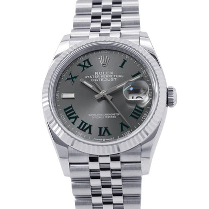 ROLEX Datejust W36mm Stainless Steel K18WG Slate Dial126234