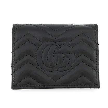 GUCCI GG Marmont Double G Mini Wallet Black466492 Leather