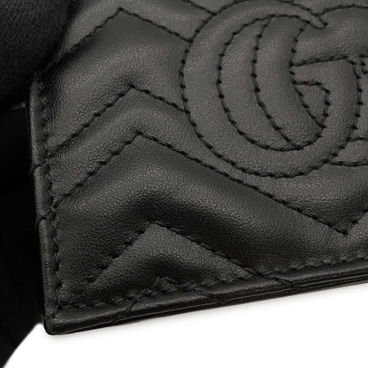 GUCCI GG Marmont Double G Mini Wallet Black466492 Leather