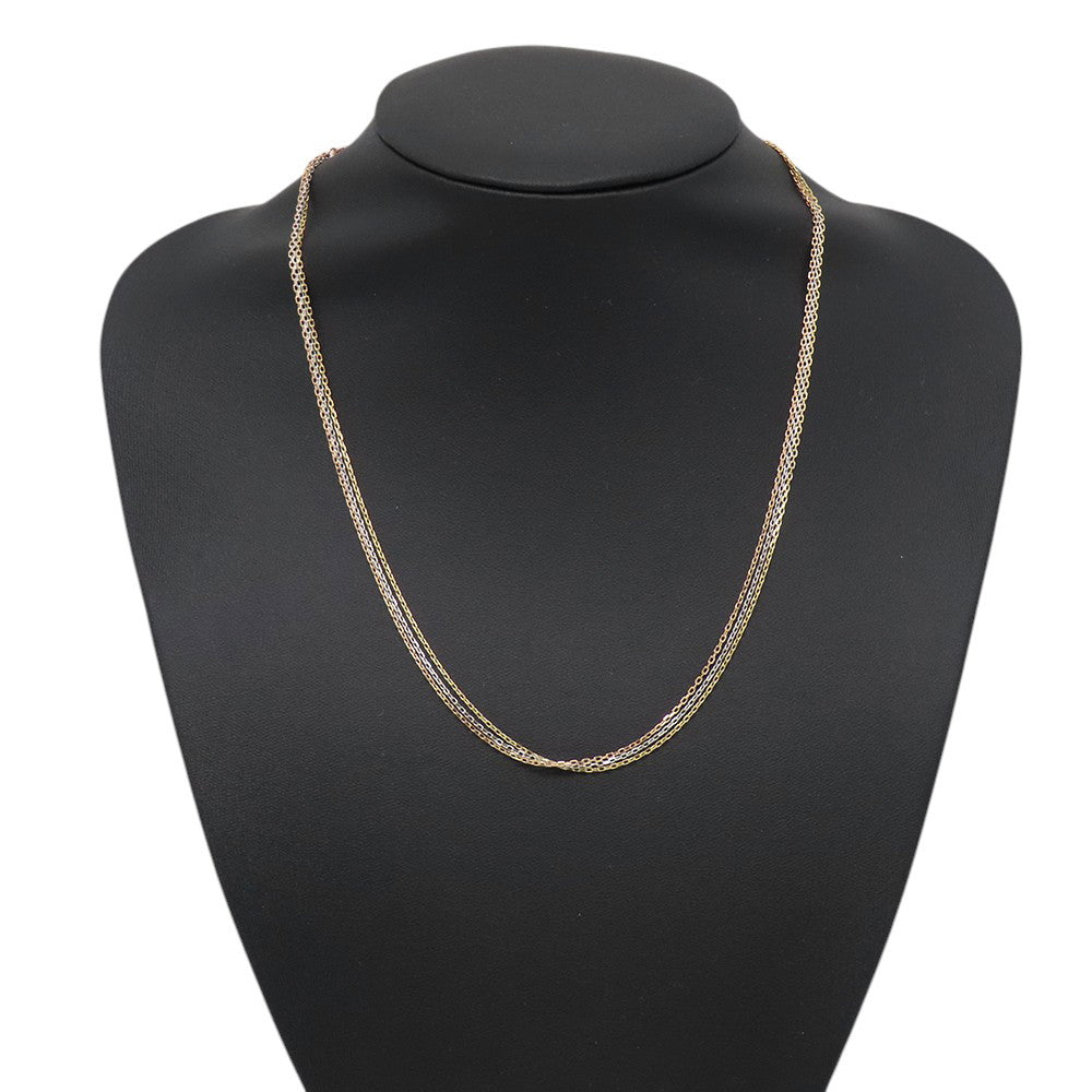 CARTIER Trinity Three-Color Chain NecklaceB7058800 K18YG K18PG K18WG