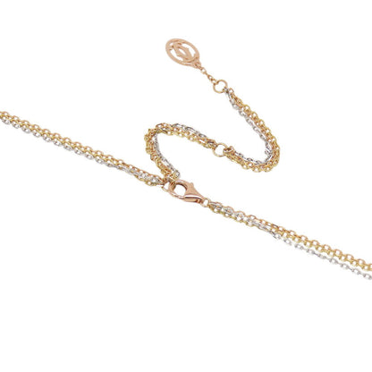 CARTIER Trinity Three-Color Chain NecklaceB7058800 K18YG K18PG K18WG