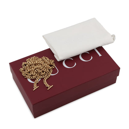 GUCCI Jackie 1961 Chain Wallet Beige/Brown652681 GG Supreme/Leather