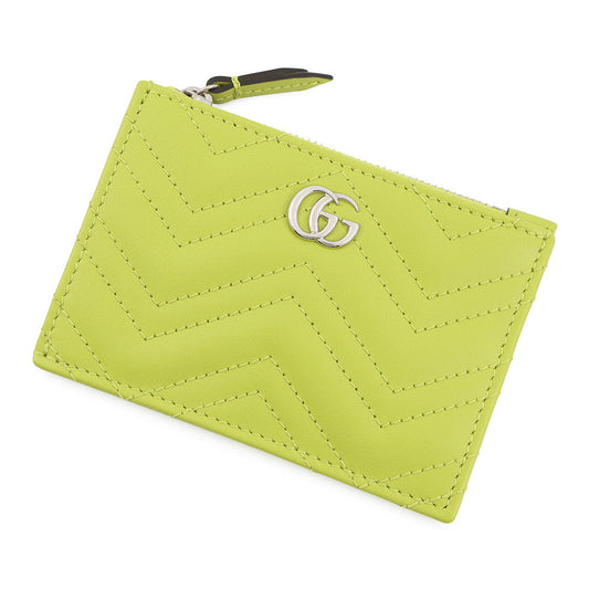 GUCCI Double G Key Case Light Green837747 Leather