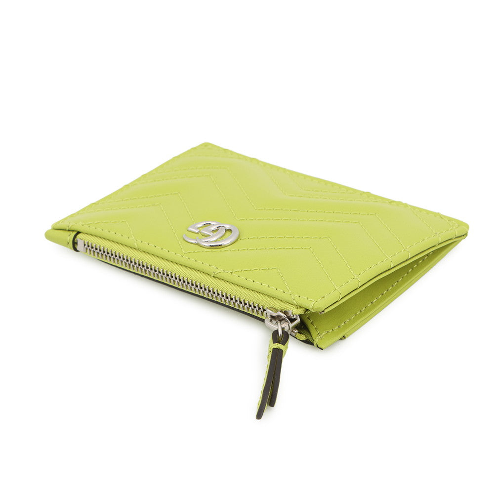 GUCCI Double G Key Case Light Green837747 Leather