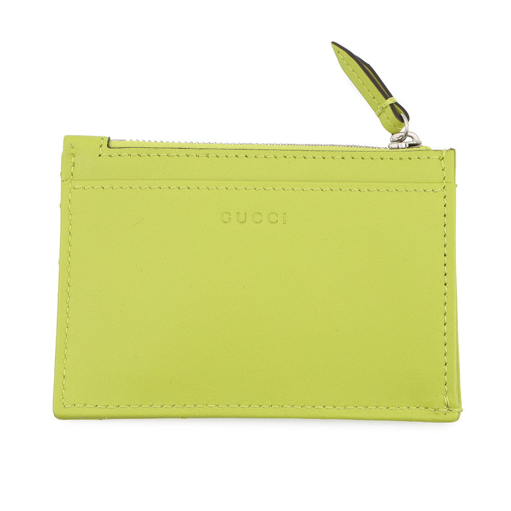 GUCCI Double G Key Case Light Green837747 Leather