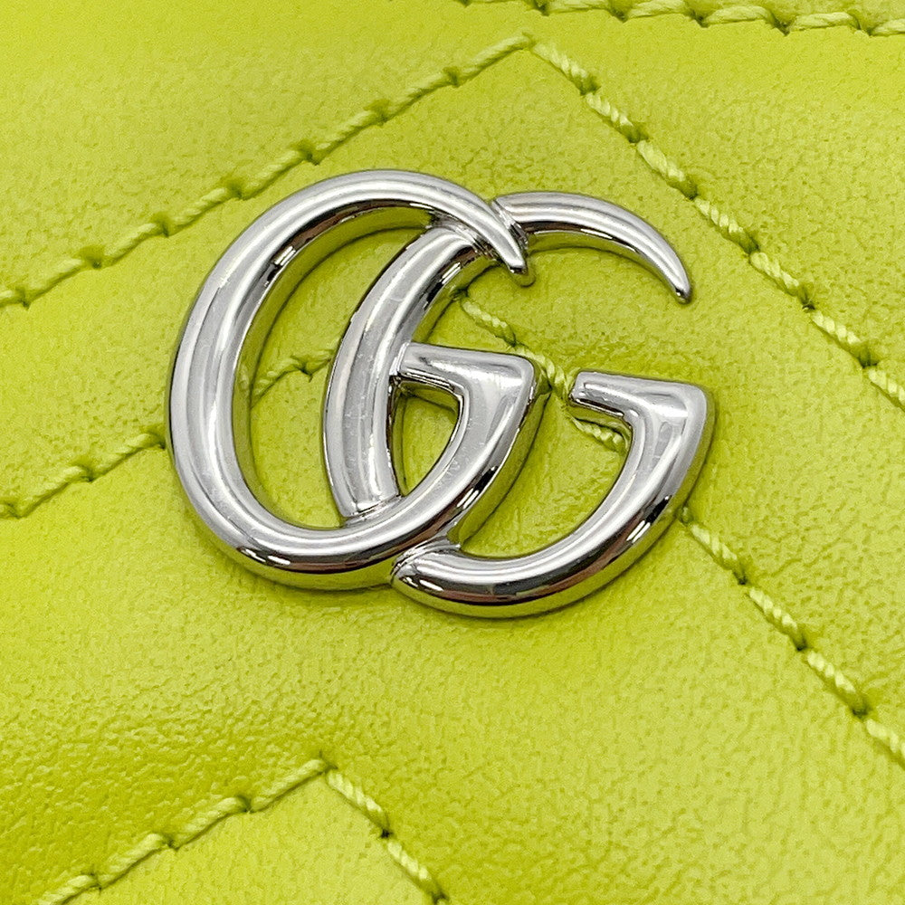 GUCCI Double G Key Case Light Green837747 Leather