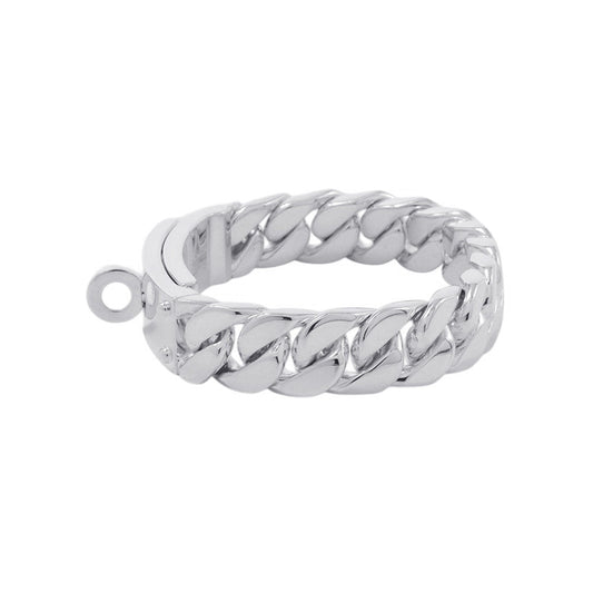HERMES Kelly Gourmet Bracelet Size GM/SH SV925