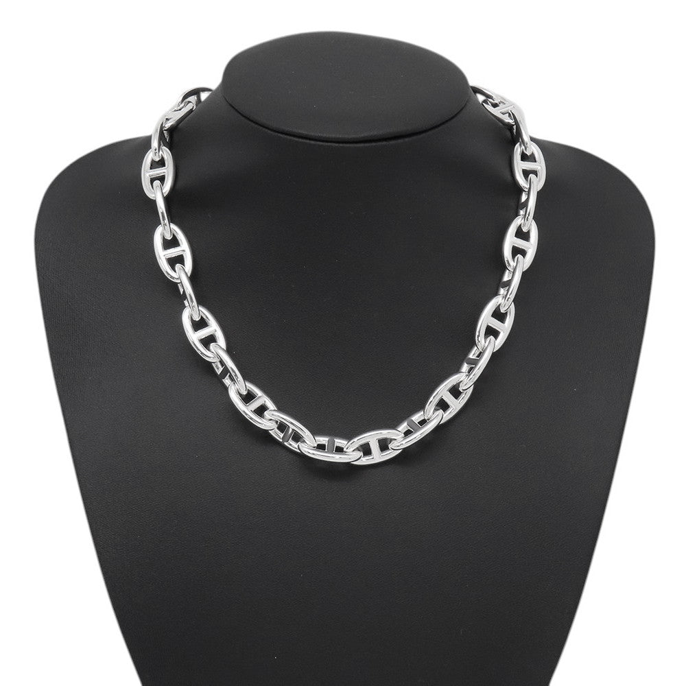 HERMES Chaine d'Ancre Necklace 29 frames Size GM SV925