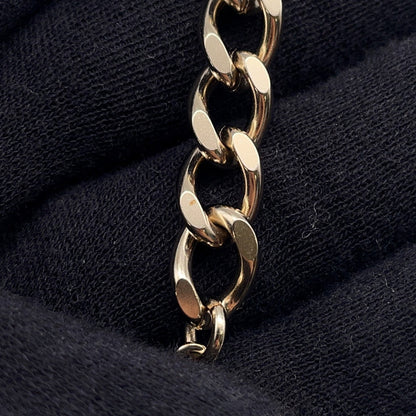 CHANEL Matelasse bag motif necklace Champagne Gold/BlackAB6136 Gold Plated Leather
