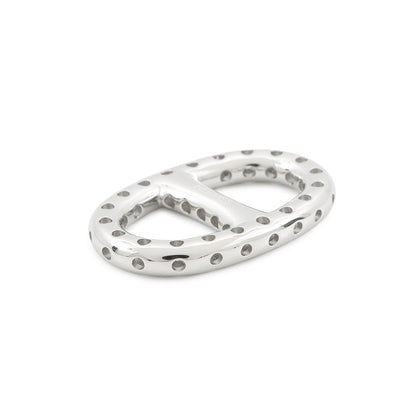 HERMES ScarfRing Twilly Mini・Chaine d'Ancre・Perfore SilverH603993S Metal