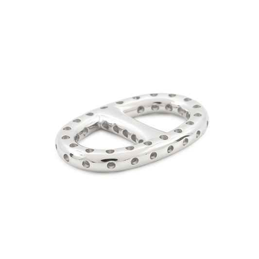 HERMES ScarfRing Twilly Mini・Chaine d'Ancre・Perfore SilverH603993S Metal