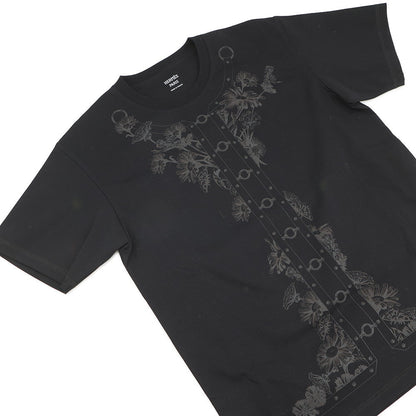 HERMES Maxi T-shirt Cartouche Size 34 BlackH6E4620DC Cotton100%