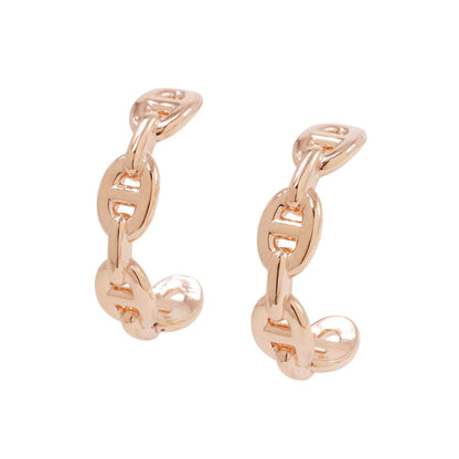 HERMES Chaine d'Ancre EarringsH221511B 18K Pink Gold