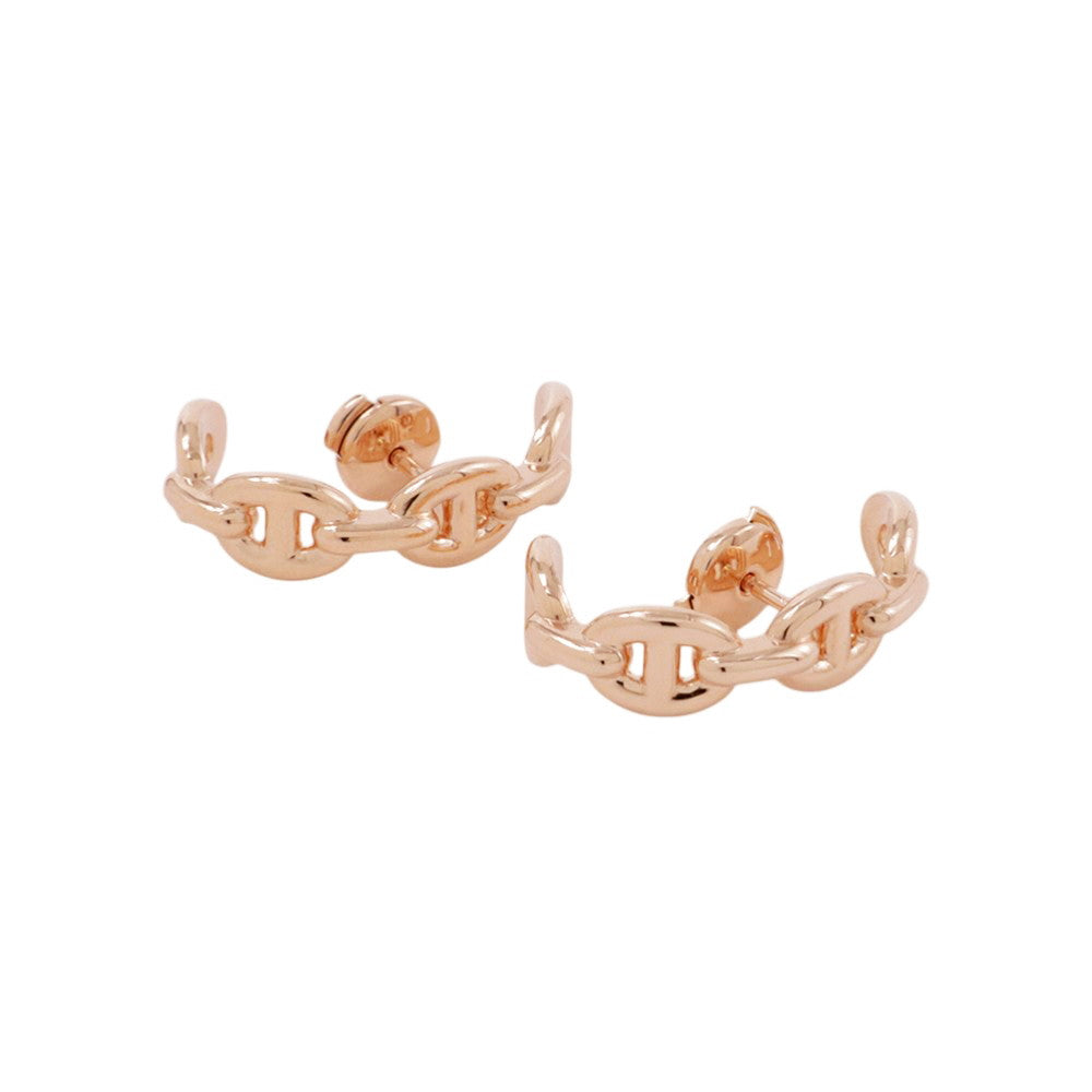 HERMES Chaine d'Ancre EarringsH221511B 18K Pink Gold